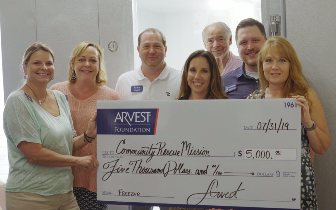 Community Rescue Mission Receives Arvest Foundation Grant