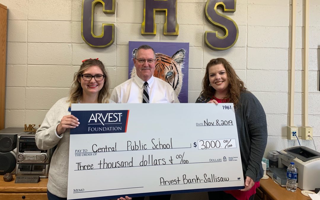 Central Public Schools Receives Arvest Foundation Grant