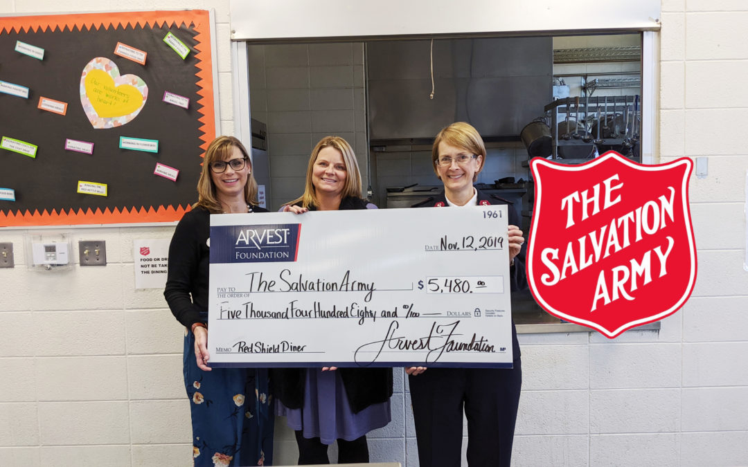 Salvation Army Receives Arvest Foundation Grant