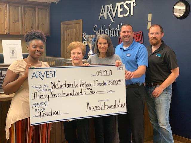 McCurtain County Historical Society Receives Arvest Foundation Grant