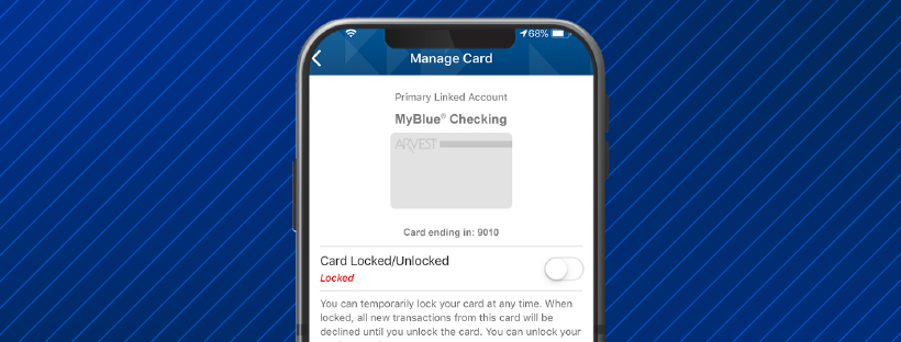 Arvest Go Mobile App Now Gives You Control to Temporarily Lock Your Debit Card