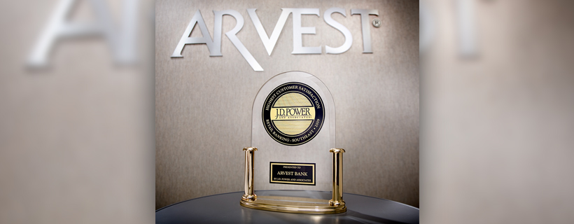 Arvest Bank Takes Top Spot in Two Regions in J.D. Power Study