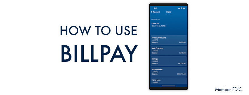 How To Use Arvest BillPay