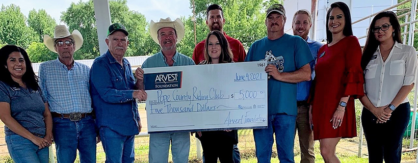 Pope County Riding Club Receives Arvest Foundation Grant