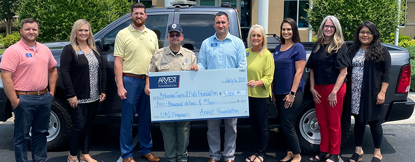 Arkansas Game and Fish Foundation Receives Arvest Foundation Grant