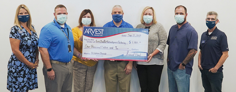 Fort Chaffee Redevelopment Authority Receives Arvest Bank Donation