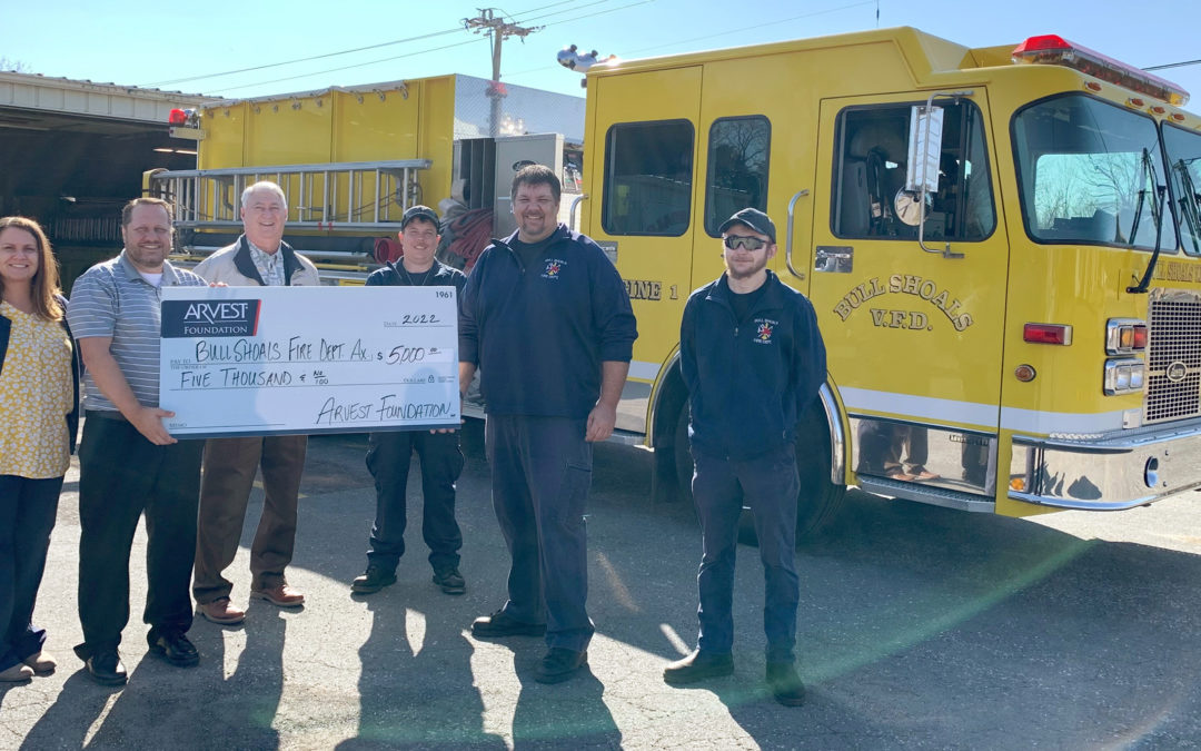 Bull Shoals Fire Department Benefits from Arvest Foundation Grant