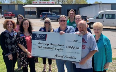 Arvest Foundation Grant Results in New Sign for Baxter Day Service Center