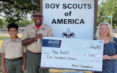 Local Boy Scouts Receives $5,000 from Arvest Foundation