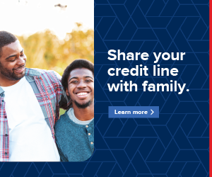Share your credit line with family.