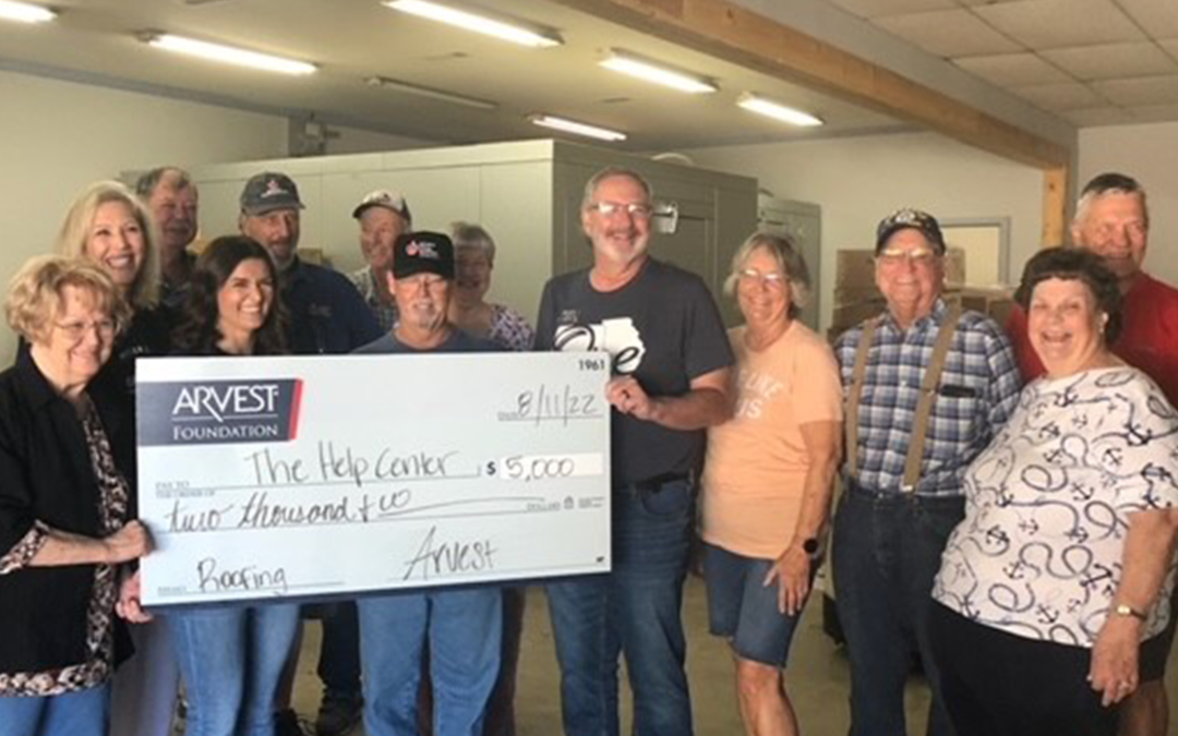 Arvest Foundation Issues $5,000 Grant to The Help Center