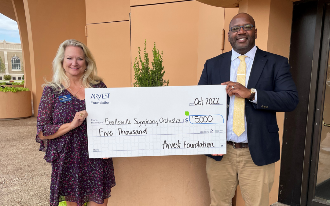 Arvest Foundation Contributes $5,000 to Bartlesville Symphony
