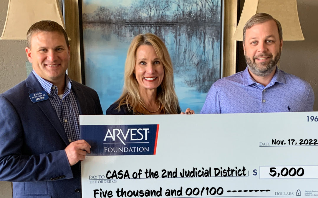 CASA Receives $5,000 Arvest Foundation Grant