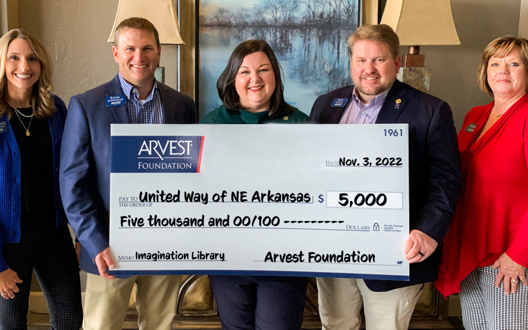 Arvest Foundation Donation Benefits United Way Library Program