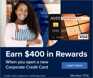 Earn $400 in rewards when you open a new corporate credit card.