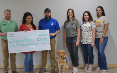 Arvest Foundation Donates $5,000 to Support Warriors Keep