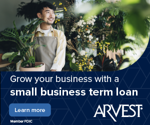 Ad that says "Grow your business with a small business term loan."